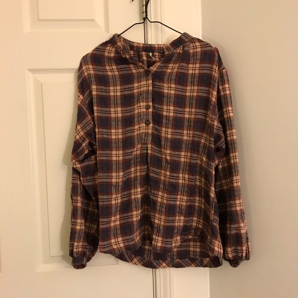 Free People Checked Shirt